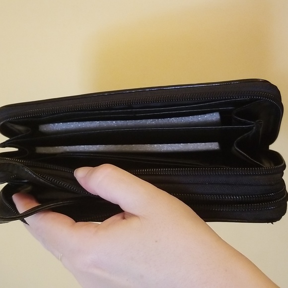 Zebra print sequin covered wallet NWT - Picture 3 of 4